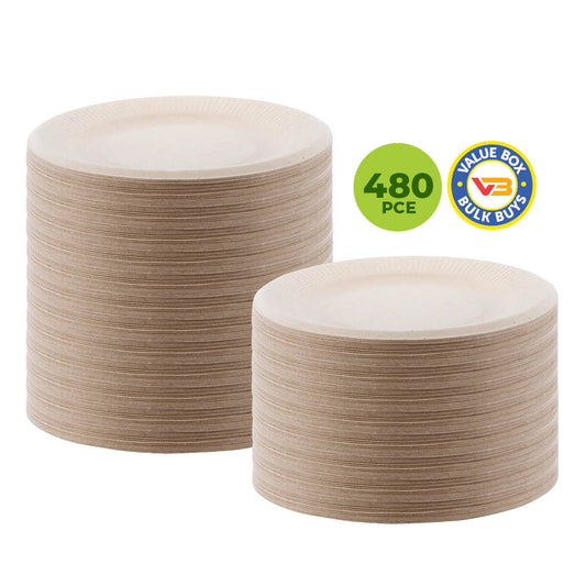 Party Central 480PCE Dessert Plates Eco-Friendly Recyclable Durable 11.8cm