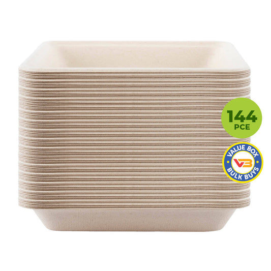 Party Central 144PCE Serving Trays Eco-Friendly Recyclable Durable 19.5cm