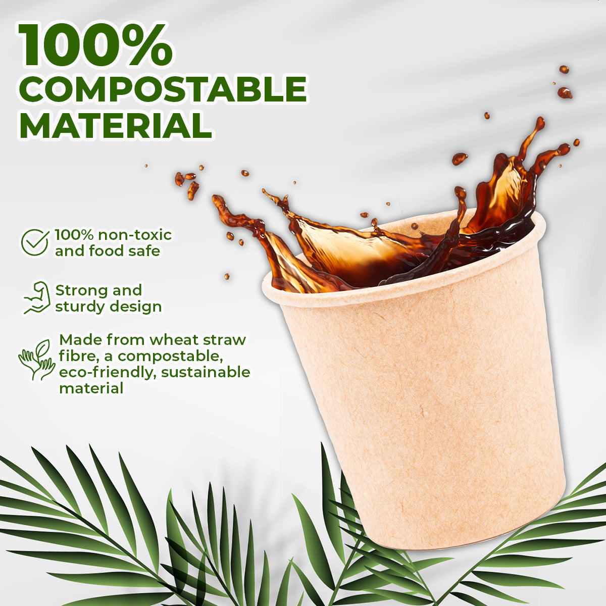 Party Central 1000PCE 118ml Espresso Cups Disposable Recycable 5.5 x 5.5cm