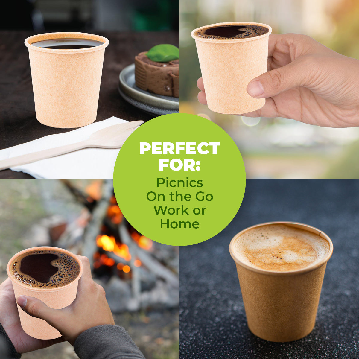 Party Central 1000PCE 118ml Espresso Cups Disposable Recycable 5.5 x 5.5cm