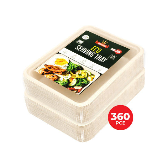 Party Central 360PCE Serving Tray/Plate/Dish Eco-Friendly Recyclable 190mm