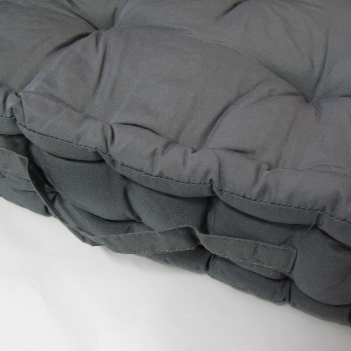 Grey Floor Box Cushion Pad (40 x 40+ 8cm) – Versatile Comfort & Understated Style