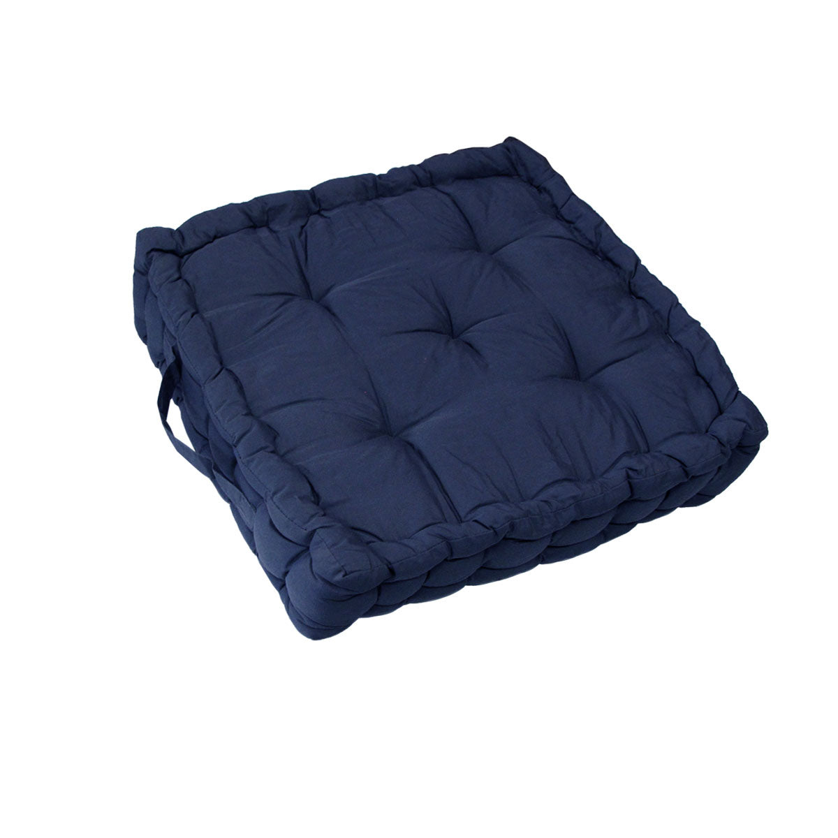 Navy Floor Box Cushion Pad (40 x 40+ 8cm) – Classic Comfort, Timeless Style