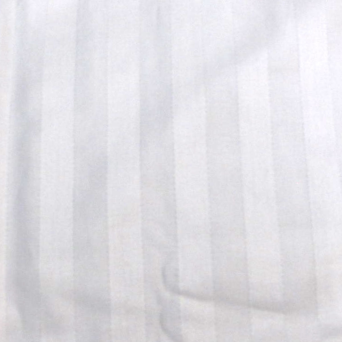 600TC Pair of Wide Self Striped Standard Pillowcases Ivory