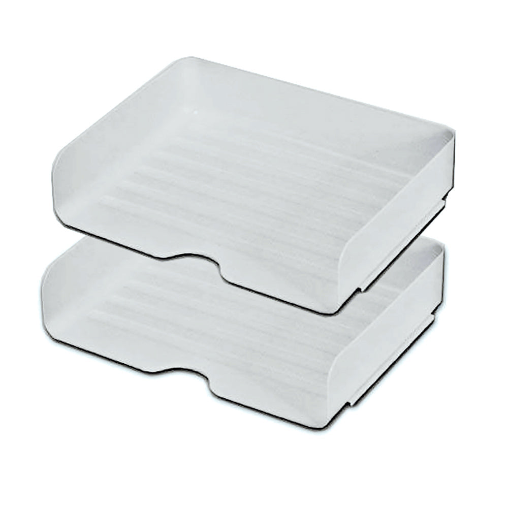 2Pack Desktop Organizer Stationery Sundry Paper Voucher Storage Office Desk File Rack(Clear)