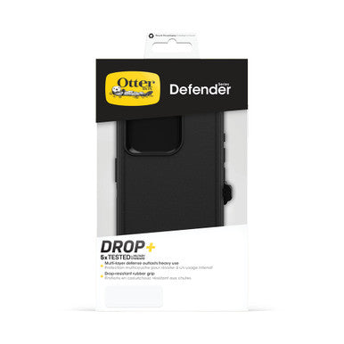 Otterbox Defender Case - For iPhone 15 Pro - Black